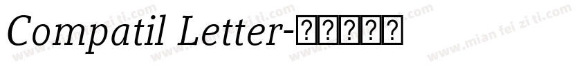 Compatil Letter字体转换
